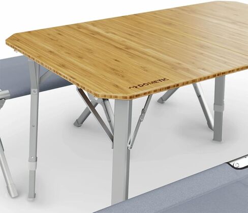 Dometic GO Compact Camp Table - Bamboo Table with Adjustable Height - Foldable and Portable | Carrying Case Sold Separately in Saudi Arabia