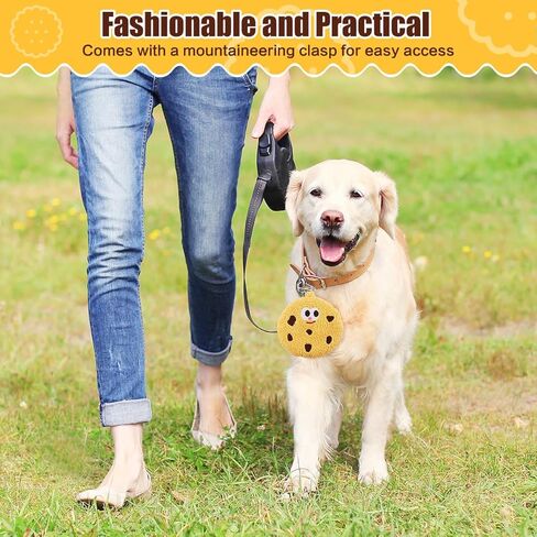 موزع أكياس فضلات الكلاب مع إبزيم وحبل للمشي لمسافات طويلة، طرق متعددة للارتداء، تصميم ممتع، يأتي مع 3 لفات من أكياس نفايات الحيوانات الأليفة، مناسب للمشي والأنشطة الخارجية. in Kuwait
