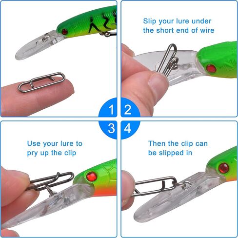 FUSIGO Power Fishing Clips Kit, 160Pcs High Strength Fast Change Fishing Snaps Fishing Speed Clips Fishing Lure Connector for Freshwater Saltwater in Saudi Arabia