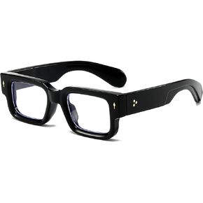 ZIMUSUN Thick Frame Square Glasses for Women Men Trendy Rectangle Blue Light Glasses Computer Eyeglasses