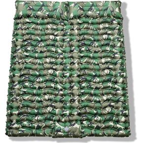 ثانكو 2 وسادة نوم مزدوجة بطبعة الجيش، وسادة نوم مموهة للتخييم لشخصين، وسادة نوم ذاتية النفخ، مرتبة هوائية للتخييم، وسادة تخييم قابلة للنفخ بضغط القدم in Kuwait