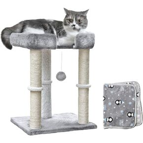 Petfelix Small Cat Tree with 20" Cat Scratching Post, Elevated Cat Bed, Cat Hammock Bed, Small Cat Tower Hammock, Cat Scratching Posts for Indoor Cats in Kuwait