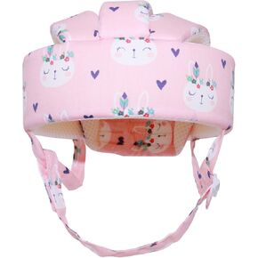 Infant Baby Helmet, Toddler Soft Protector Adjustable Cushion Safety Headguard Inflatable Cap for Learning to Walk, Children Walking Harnesses Cotton Hat for Running Crawling in Kuwait