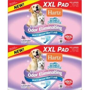 Hartz Home Protection Lavender Odor Eliminating Dog Pads, XXL 80ct (2 x 40ct) in Saudi Arabia