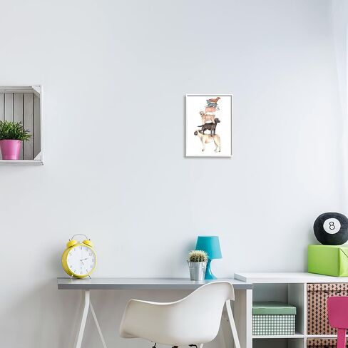 Stupell Industries Mixed Stacked Dog Breeds Standing Balancing Illustration, Design by Dishique in Saudi Arabia