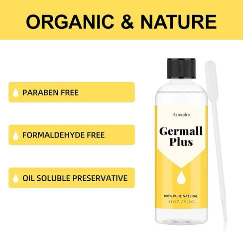 Hznxolrc 11 oz Germall Plus- Natural Preservative - Clear Liquid - Excellent Broad Spectrum Natural Preservative in Saudi Arabia
