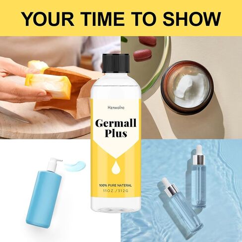 Hznxolrc 11 oz Germall Plus- Natural Preservative - Clear Liquid - Excellent Broad Spectrum Natural Preservative in Saudi Arabia