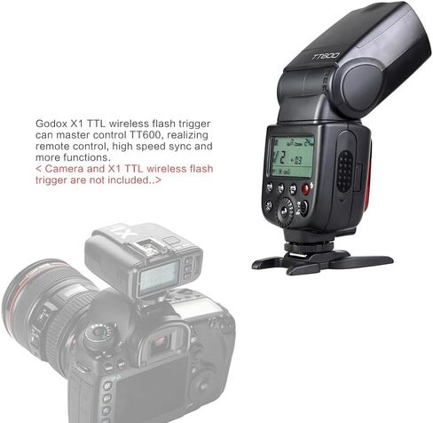 فلاش كاميرا GODOX TT600 Speedlite مع ناقل حركة لاسلكي مدمج 2.4 جيجا متوافق مع Canon Nikon Pentax Olympus والكاميرات الرقمية الأخرى in Saudi Arabia