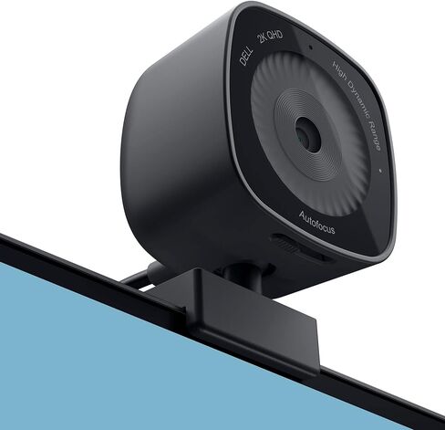 ديل كاميرا ويب WB3023-2K بدقة QHD/FHD/HD، مستشعر سوني، فتحة f2.0، كشف الوجه، ميكروفون تقليل الضوضاء، تكبير 2X، USB-A، معتمدة من مايكروسوفت تيمز/زووم، اسود in Kuwait