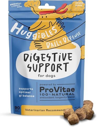 Digestive Support with Probiotics Liquid for Dogs and Cats, Pet Food Additive with Dog Probiotics, Cat Probiotics, Promotes Longevity in Kuwait