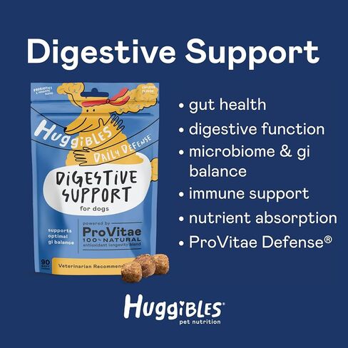 Digestive Support with Probiotics Liquid for Dogs and Cats, Pet Food Additive with Dog Probiotics, Cat Probiotics, Promotes Longevity in Kuwait