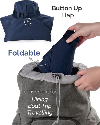 Camptrace Sun Hats for Women Men with Neck Flap UV Protection Wide Shade | Perfect for fishing and hiking, ponytail hole, Waterproof nylon, packable design, cooling mesh vents, adjustable chin strap in Saudi Arabia