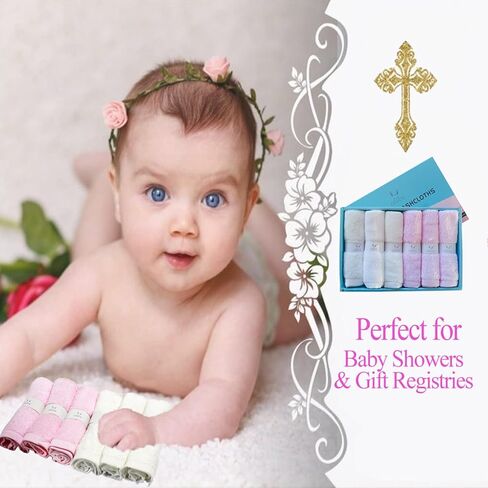 قماش الوجه الفاخر من ألياف الخيزران من إلفيس - مناديل ناعمة للبشرة الحساسة للأطفال والكبار - ملابس غسيل عضوية مقاس 25.4 سم × 25.4 سم - منشفة وجه لإزالة المكياج قابلة لإعادة الاستخدام - مجموعة من 6 قطع (رمادي) in Kuwait