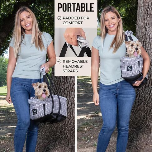 Dog Booster Seat - Center ArmRest Car Seat Lets Small Dogs or Pets Safely Ride in The Front, Back or Middle Seats of Cars or SUVs - Up to 13lbs in Saudi Arabia