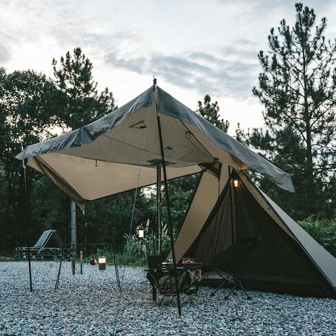 خيمة Naturehike الساخنة مع جاك موقد، خيمة Teepee، خيمة 4 مواسم لمدة 2-4 أشخاص، خيمة شتوية مضادة للرياح والثلوج للتخييم in Kuwait