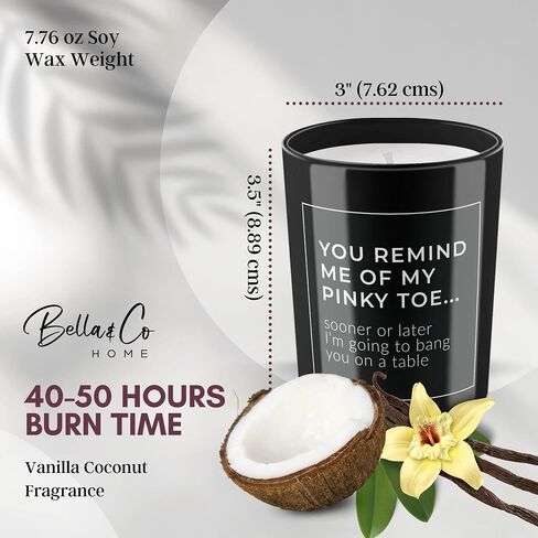 Funny Soy Candle for Partner - Cheeky Gifts for Him or Her – Husband, Boyfriend, Fiancé Gift – Wife, Girlfriend Gift – Naughty Anniversary, Birthday, Christmas, Valentines Gift in Saudi Arabia