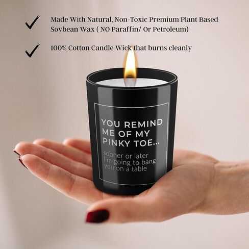 Funny Soy Candle for Partner - Cheeky Gifts for Him or Her – Husband, Boyfriend, Fiancé Gift – Wife, Girlfriend Gift – Naughty Anniversary, Birthday, Christmas, Valentines Gift in Saudi Arabia
