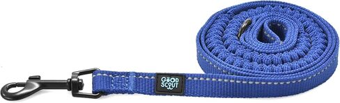 Good Scout Heavy Duty Bungee Leash, Walking & Training Leash for Puppies & Adult Dogs, Blue, Medium in Kuwait