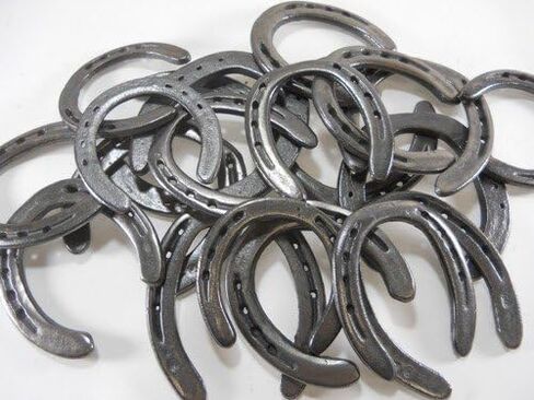 10 Pc New (old look) Cast Iron Horseshoes for Crafting #3 in Kuwait