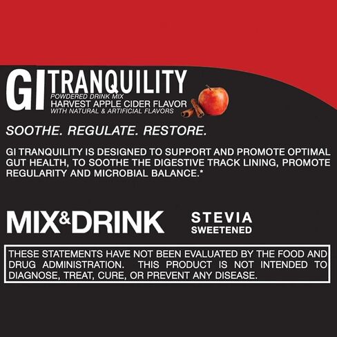 Devotion Nutrition - GI Tranquility, Digestive Health Supplement - Gut Health Support with Glutamine, Slippery Elm Bark, Licorice Root, Zinc, Aloe Vera - 30 Servings (Harvest Apple Cider) in Saudi Arabia