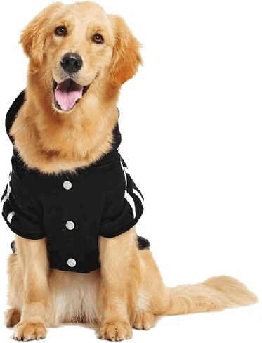 Weowin Pet Outfit - Cute Dog Hoodie Tracksuit Sweater Winter Clothes Pajamas Jumpsuit 4-Legs Black for Puppy Small Medium Large Dogs Girl or Boy (XX-Small) in Kuwait