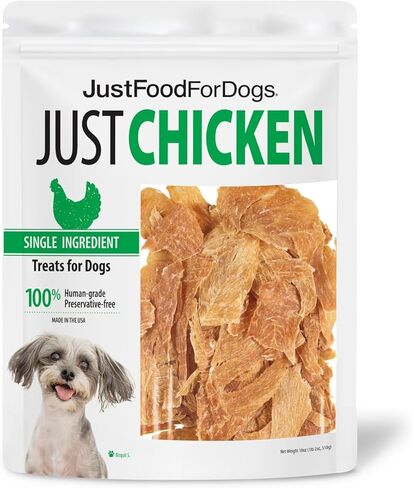JustFoodForDogs مكافآت صحية للكلاب، لحم خنزير، مكون واحد، صنع في الولايات المتحدة الأمريكية، 5 أونصة in Kuwait