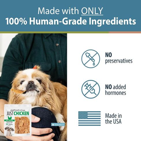 JustFoodForDogs مكافآت صحية للكلاب، لحم خنزير، مكون واحد، صنع في الولايات المتحدة الأمريكية، 5 أونصة in Kuwait