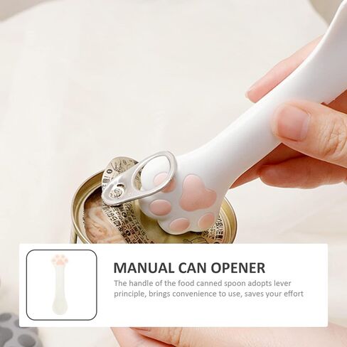 UKCOCO Jar Lid Remover Cat Shovel Can Spoon, Pet Can Opener Feeding Scoop Portable Silicone Wet Food Feeding Stirring Spoon Multifunctional Pet Tableware for Dogs and Cats Cat Food Scoop in Saudi Arabia