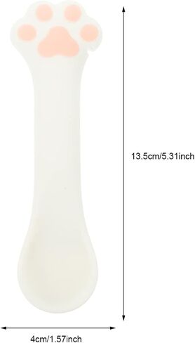 UKCOCO Jar Lid Remover Cat Shovel Can Spoon, Pet Can Opener Feeding Scoop Portable Silicone Wet Food Feeding Stirring Spoon Multifunctional Pet Tableware for Dogs and Cats Cat Food Scoop in Saudi Arabia