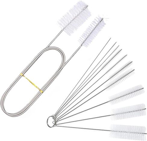 فرشاة فلتر حوض السمك ZLMC فرشاة طويلة مرنة ذات شعيرات مزدوجة خرطوم منظف الأنابيب لخزان الأسماك أو المطبخ المنزلي in Kuwait