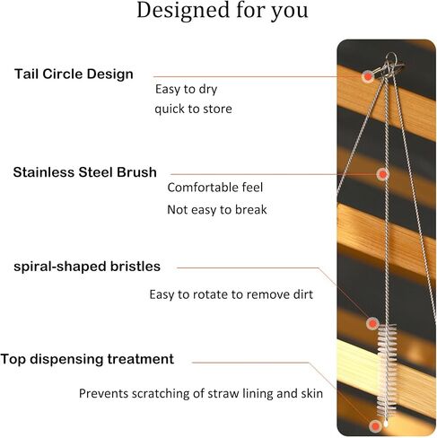 فرشاة فلتر حوض السمك ZLMC فرشاة طويلة مرنة ذات شعيرات مزدوجة خرطوم منظف الأنابيب لخزان الأسماك أو المطبخ المنزلي in Kuwait