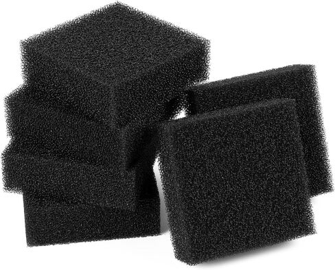 Bylion 6 Pack Filter Foam Sponges, Aquarium Cleaner Aquarium Bio Sponge Sheet Filter Media Pad Foam Fish Tank Cleaning Tools for Glass Walls Turtle & Fish Tank in Kuwait