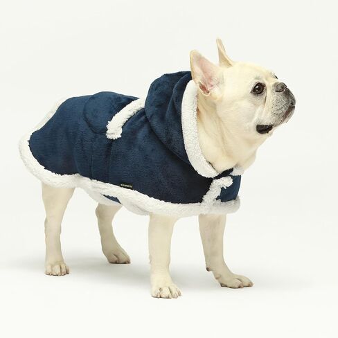Fitwarm Flannel Dog Blanket Coat, Thermal Dog Clothes for Small Dogs Girl, Pet Winter Jacket, Cat Outfit, Burgundy Red, XS in Saudi Arabia