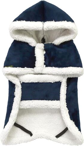 Fitwarm Flannel Dog Blanket Coat, Thermal Dog Clothes for Small Dogs Girl, Pet Winter Jacket, Cat Outfit, Burgundy Red, XS in Saudi Arabia