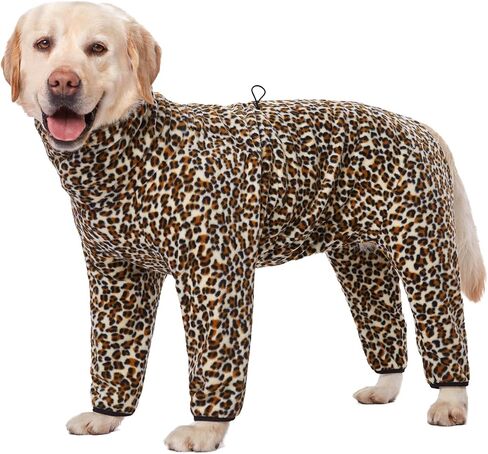 Dog Winter Warm Coats 4-Legs Fleece for Large Medium Dogs, High Collar Dog Cold Weather Coat Full Body Dog Snowsuit Comfort Windproof Dog Sweater (Camouflag, X-Large) in Kuwait