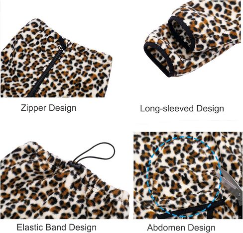 Dog Winter Warm Coats 4-Legs Fleece for Large Medium Dogs, High Collar Dog Cold Weather Coat Full Body Dog Snowsuit Comfort Windproof Dog Sweater (Camouflag, X-Large) in Kuwait