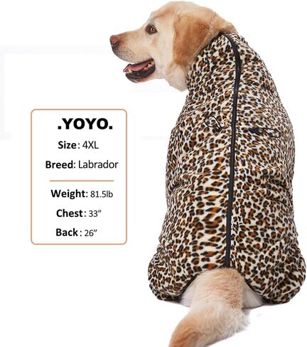 Dog Winter Warm Coats 4-Legs Fleece for Large Medium Dogs, High Collar Dog Cold Weather Coat Full Body Dog Snowsuit Comfort Windproof Dog Sweater (Camouflag, X-Large) in Kuwait