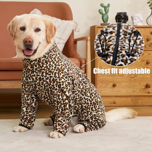 Dog Winter Warm Coats 4-Legs Fleece for Large Medium Dogs, High Collar Dog Cold Weather Coat Full Body Dog Snowsuit Comfort Windproof Dog Sweater (Camouflag, X-Large) in Kuwait