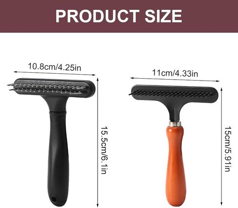 EKDJKK 2 PCS Carpet Rake, Hand Held Carpet Rake to Fluff Carpet, Rug Comb Carpet Rake for Matted Carpet, Reusable Pet Hair Carpet Rake for Make Carpet Restore Clean(Multicolor) in Saudi Arabia