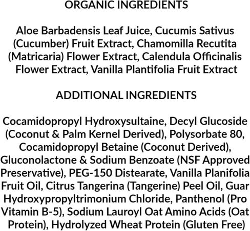 شامبو ناتشرز بيبي، غسول الوجه والجسم، 8 أونصة - مصمم للبشرة التي تعاني من مشاكل وحساسة، درجة حموضة محايدة. خالٍ من الكبريتات أو العطور الصناعية - الفانيليا واليوسفي in Kuwait