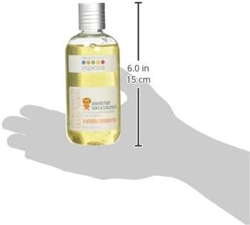 شامبو ناتشرز بيبي، غسول الوجه والجسم، 8 أونصة - مصمم للبشرة التي تعاني من مشاكل وحساسة، درجة حموضة محايدة. خالٍ من الكبريتات أو العطور الصناعية - الفانيليا واليوسفي in Kuwait