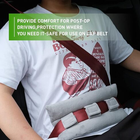 BNRSUUI Post Surgery Seatbelt Pillow,Mastectomy Pillow for Seatbelt Pressure Relief,Heart Surgery Recovery Support Cushion,Seat Belt Cushions Pads Patient Care Car TravelPillow in Saudi Arabia