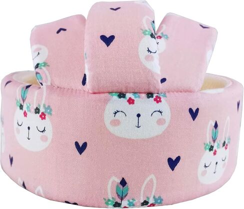 Infant Baby Helmet, Toddler Soft Protector Adjustable Cushion Safety Headguard Inflatable Cap for Learning to Walk, Children Walking Harnesses Cotton Hat for Running Crawling in Kuwait
