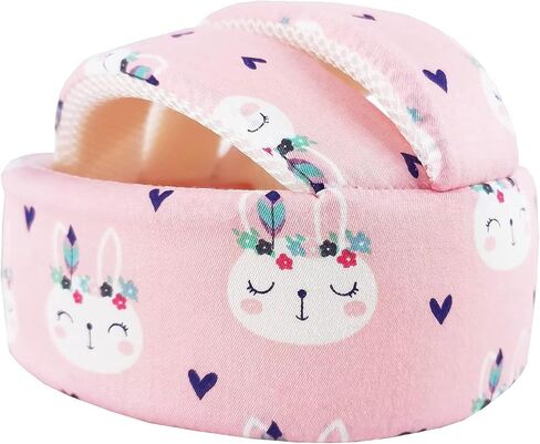 Infant Baby Helmet, Toddler Soft Protector Adjustable Cushion Safety Headguard Inflatable Cap for Learning to Walk, Children Walking Harnesses Cotton Hat for Running Crawling in Kuwait