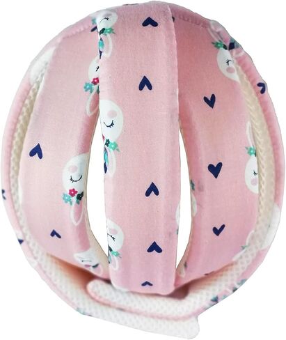 Infant Baby Helmet, Toddler Soft Protector Adjustable Cushion Safety Headguard Inflatable Cap for Learning to Walk, Children Walking Harnesses Cotton Hat for Running Crawling in Kuwait