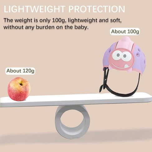 Baby Helmet for Crawing Walking,Soft Infant Safety Helmet,Baby Helmet 1-2 Years for Anti-Fall Head Protector,Adjustable, Breathable in Saudi Arabia
