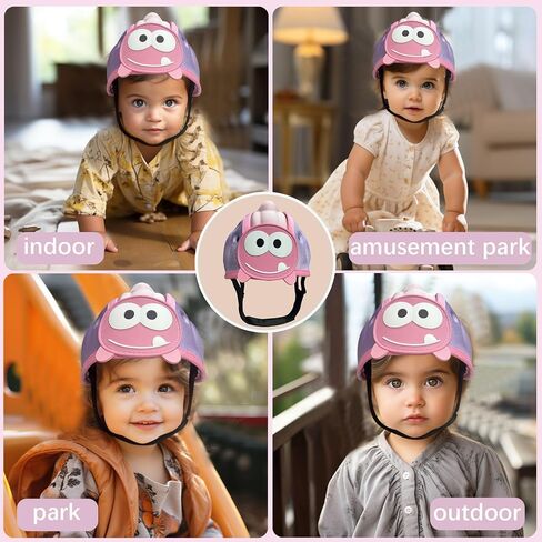 Baby Helmet for Crawing Walking,Soft Infant Safety Helmet,Baby Helmet 1-2 Years for Anti-Fall Head Protector,Adjustable, Breathable in Saudi Arabia