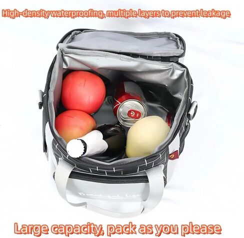 حقيبة غداء Jkzvicis، حقيبة تبريد ناعمة، مبرد غداء معزول مع أشرطة كتف قابلة للتعديل، أكياس تبريد غداء قابلة للطي معزولة، حقيبة تبريد مع فتاحة زجاجات، مناسبة للسفر والتخييم والنزهات in Kuwait