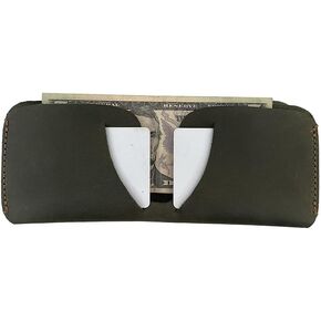 Hide & Drink Rustic Leather Slimfold Wallet Handmade (Single Malt Mahogany)