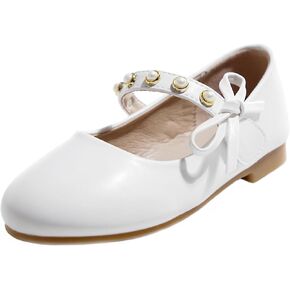 Sevmeteor Toddler/Little Kid Girls Mary Jane Ballerina Flats Girl Dress Shoes for Wedding Party Ballet Flat Shoes in Saudi Arabia